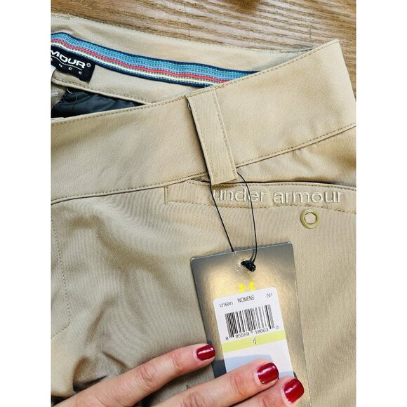 New Under Armour Womens 4 Spell Out Polyester Bermuda Shorts - Picture 4 of 10